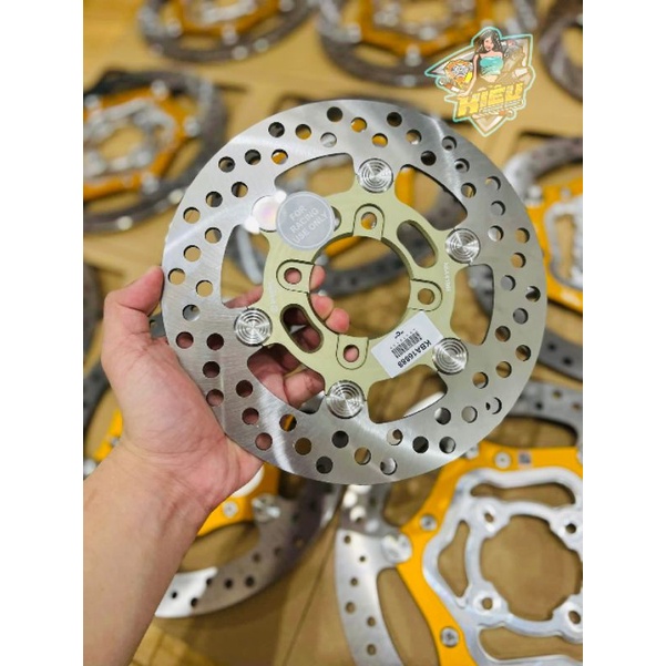 Đĩa Thắng Trước Brem Moto 3 Khoen Nút Inox - Đĩa Size 220