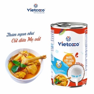 Nước cốt dừa tươi vietcoco cho món mặn