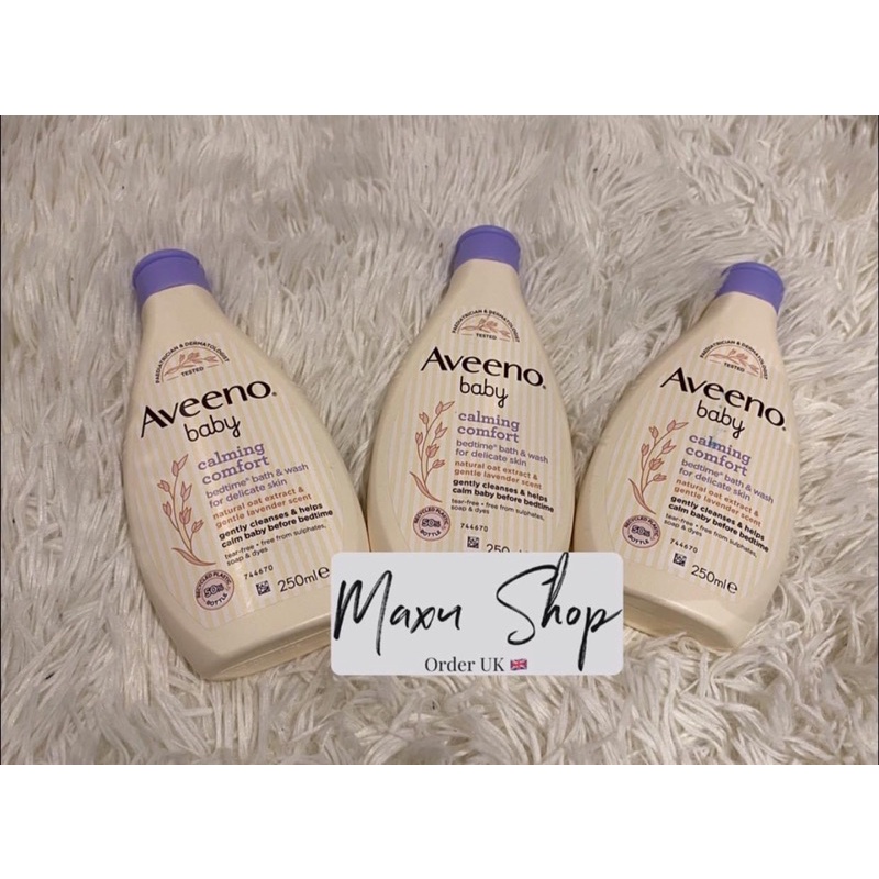 Sữa Tắm Cho Bé Aveeno Baby Calming Comfort Bedtime Bath&Wash 250ml