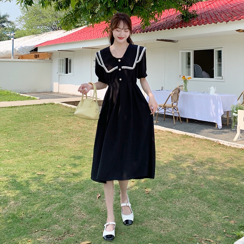Đầm ren PERTY mỏng chiết eo thời trang mùa hè xinh xắn cho nữ