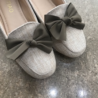 Giày 5p vải nơ lựa