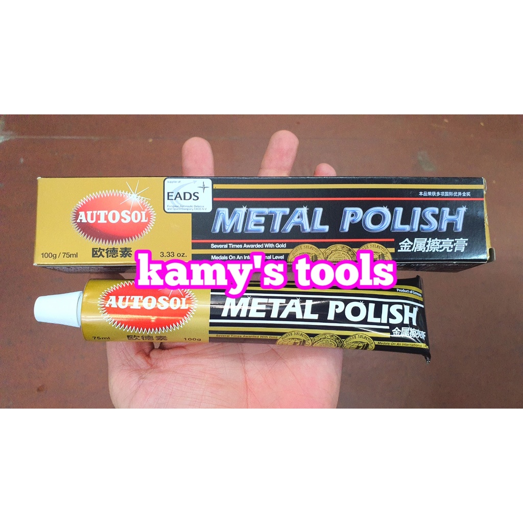 Tuýp kem tẩy làm bóng kim loại autosol metal polish 75ml