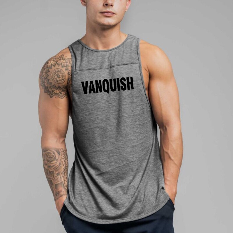2020 New Cotton Workout Muscle Singlets Undershirt Bodybuilding Gym Men Tank Tops Brand Fashion Casual Fitness Sleeveless Vest