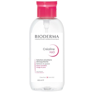 Nước tẩy trang bioderma hồng, xanh crealine h2o 500ml limited .