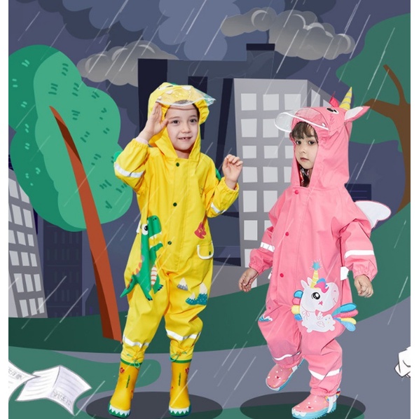 Áo mưa trẻ em Lemonkid áo mưa cho bé 1-8 tuổi