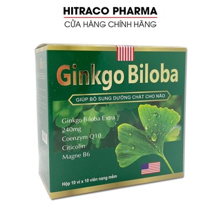 Hoạt huyết dưỡng não Ginkgo Biloba Extract 240mg - Hộp 100 viên