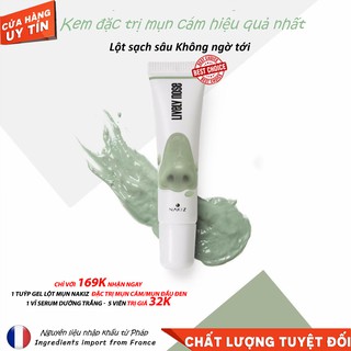Sale nakiz lively nose combo gel lột mụn 50 giấy lột mụn cám mụn đầu đen vùng mũi trán cằm chất lượng fsboxbill