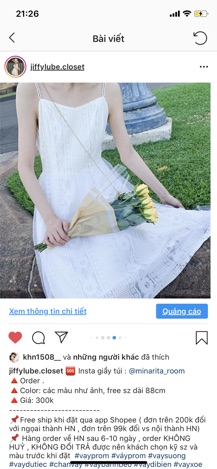 [ORDER] Váy ren trắng hai dây