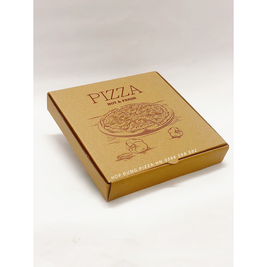 Hộp đựng pizza size 16,18,20,22cm in sẵn