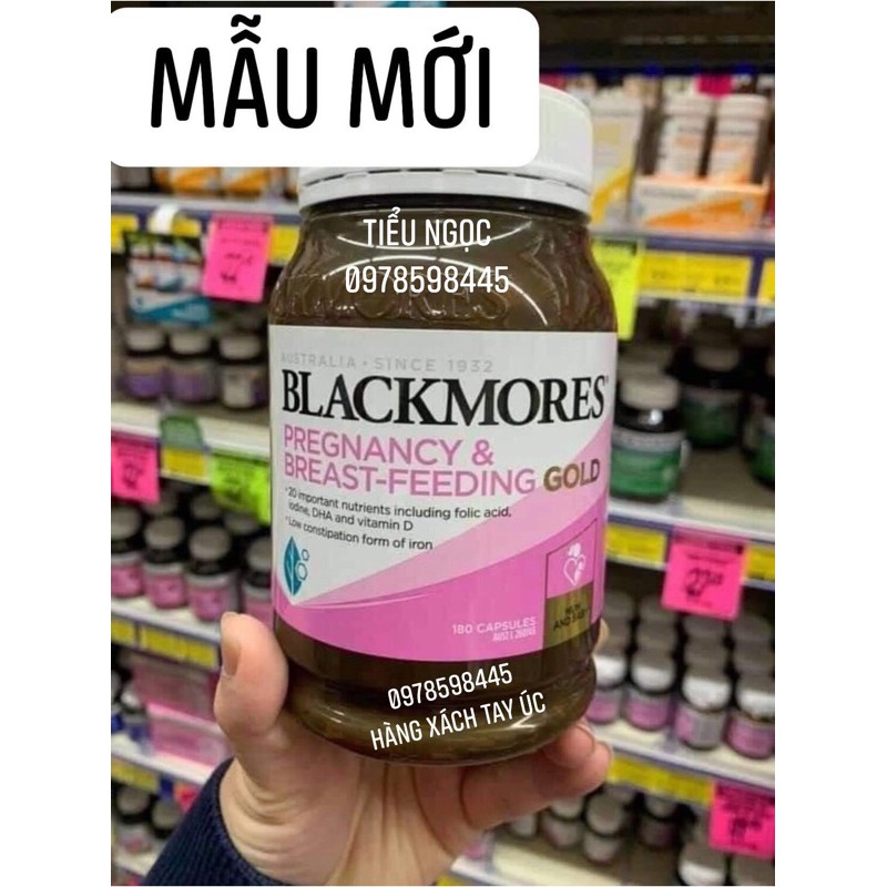 Vitamin tổng hợp BLACKMORE pregnancy CHO MẸ BẦU 180 viên date 2023