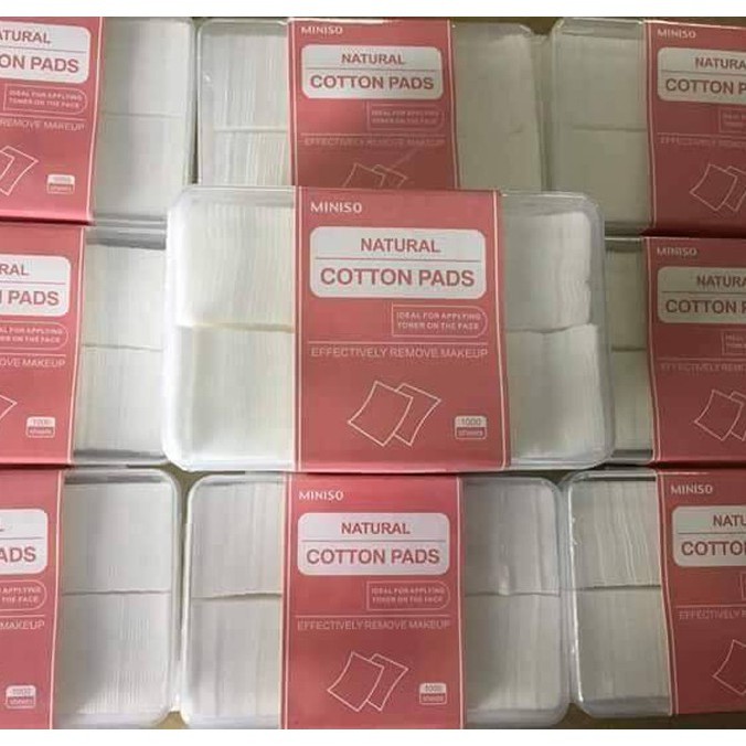 Bông tẩy trang Miniso hộp 1000 miếng - 2016 Skincare | BigBuy360 - bigbuy360.vn