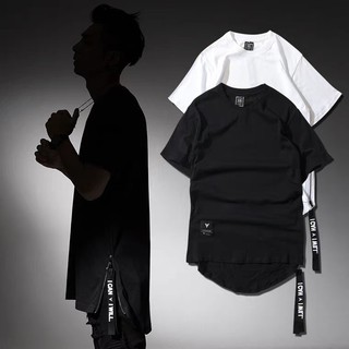 Áo Thun Lai Bầu Zip Eo Phối Khoen