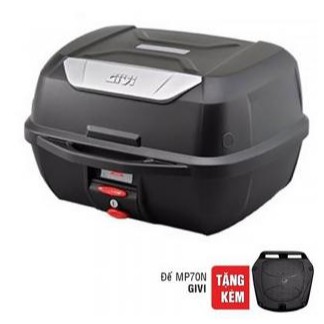 Thùng  GIVI E43NTL tặng kèm đế MP70N - Monolock Top Case