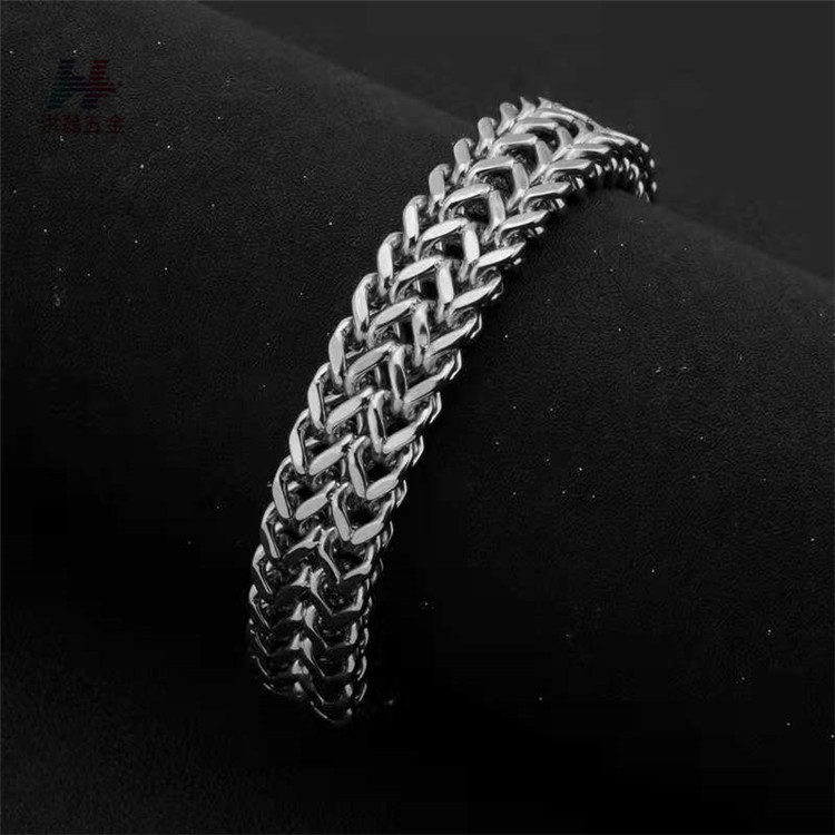 Vòng Tay ST Nam Màu Bạc HipHop Asta Accessories Đẹp Cá Tính Streetwear Thép Titan - Vòng đeo tay ST