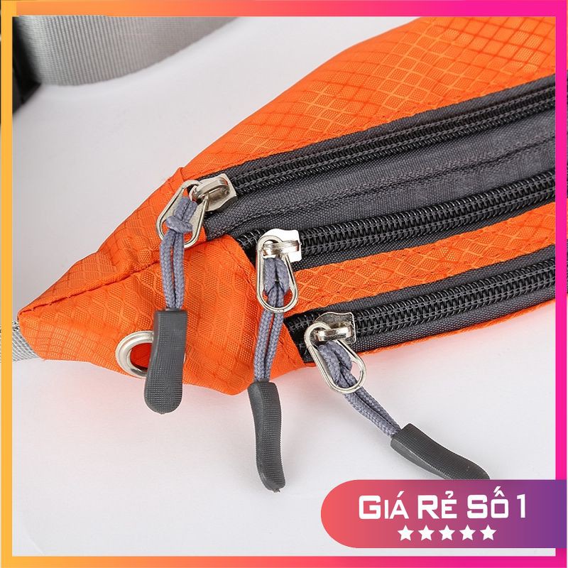 Túi đeo chéo hông bụng chạy bộ thể thao nam nữ mini chống thấm nước 3 ngăn nhỏ gọn cực kỳ tiện dụng TV01 | BigBuy360 - bigbuy360.vn