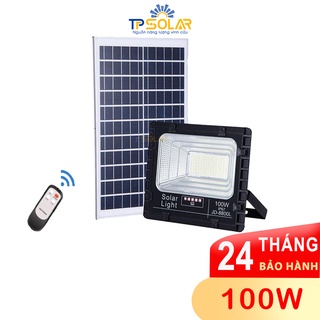 Đèn Pha Năng Lượng Mặt Trời Jindian, Công Suất 100W (Bản Nâng Cấp)