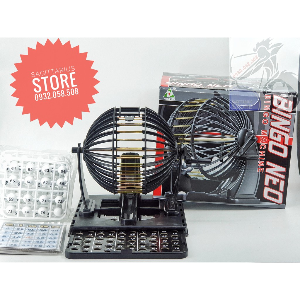 Bộ Trò Chơi BINGO ( Hay còn gọi là Lô Tô ) NEO MACHINE ( 75 Số )