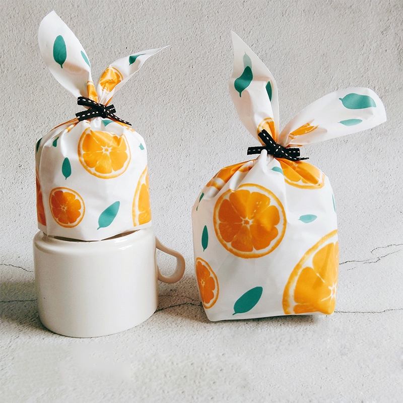Set 50 Túi Đựng Bánh Kẹo Hình Bông Hoa Tai Dài Dễ Thương