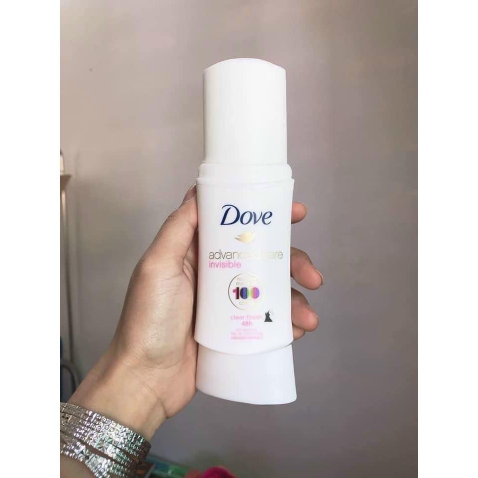 [Hàng Store Mỹ] Lăn khử mùi dưỡng trắng Nữ Dove Advance Care invisible 74g