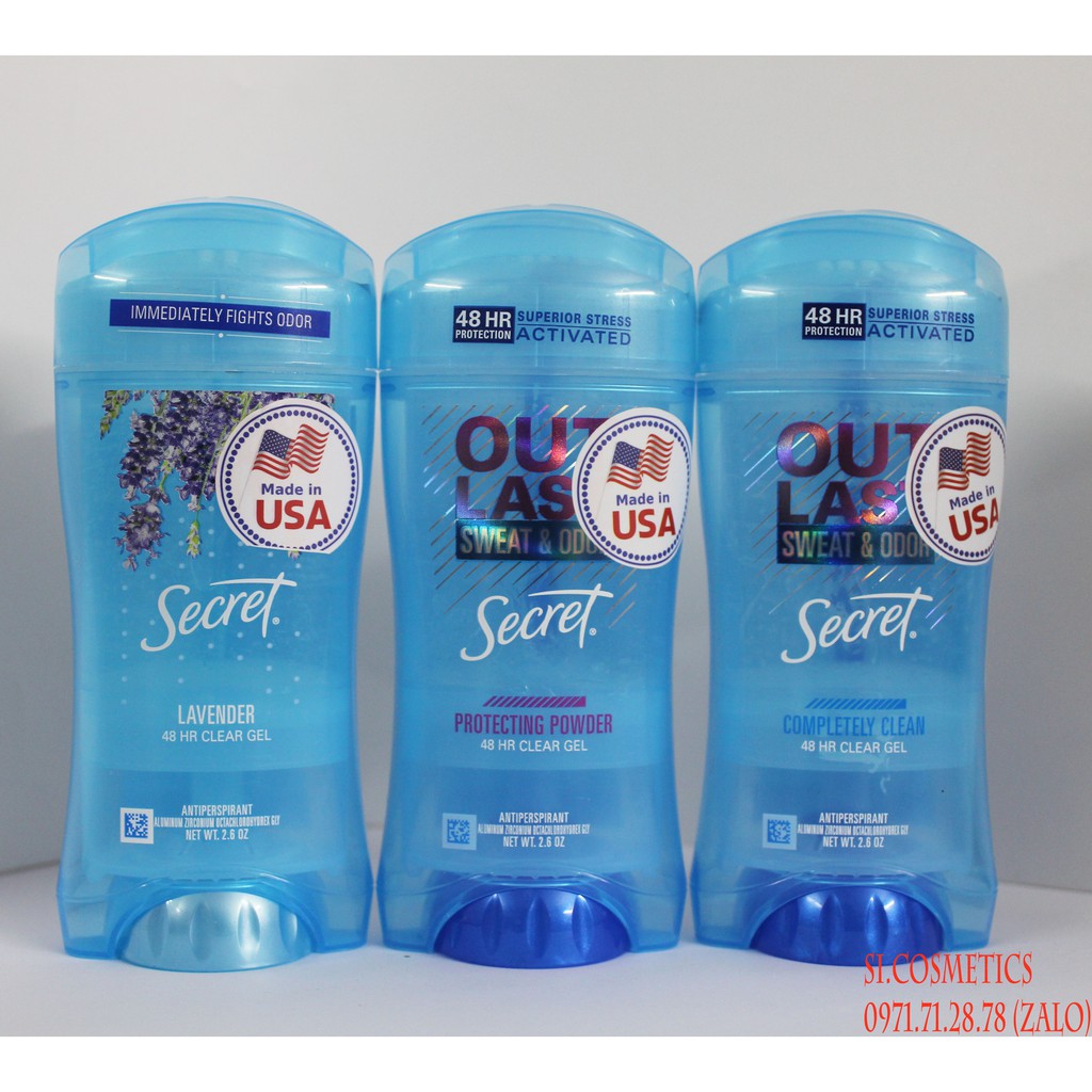 Lăn Khử Mùi Secret Clear Gel Mỹ - 73g