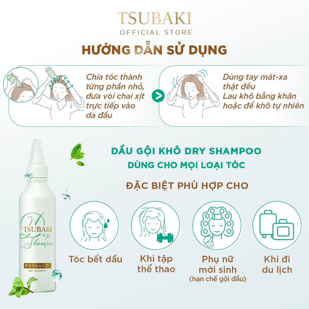 Dầu gội khô TSUBAKI dry shampoo 180ml - NAC BEAUTY