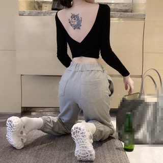 🍋Lemon S-XL  Long sleeve T-shirt  Sexy Halter T-shirt  Round neck T-shirt  Short T-shirt