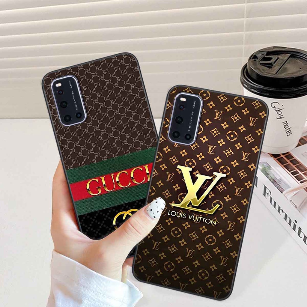 Ốp Vivo V19 in hình thương hiệu L.V, N.I.K.E cá tính, đẳng cấp