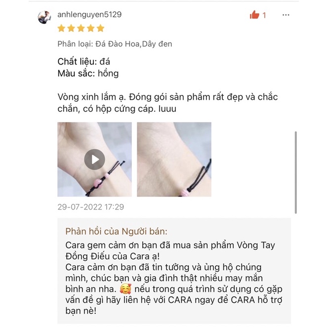 Vòng Tay Nữ Đồng Điếu SP320 Trang Sức Phong Thuỷ Cara Gem