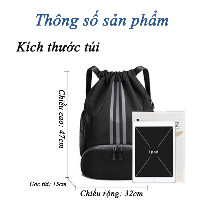 Balo Thể Thao Đá Bóng, Tập GYM, Du Lịch Đa Năng Cao Cấp Chống Thấm Nước