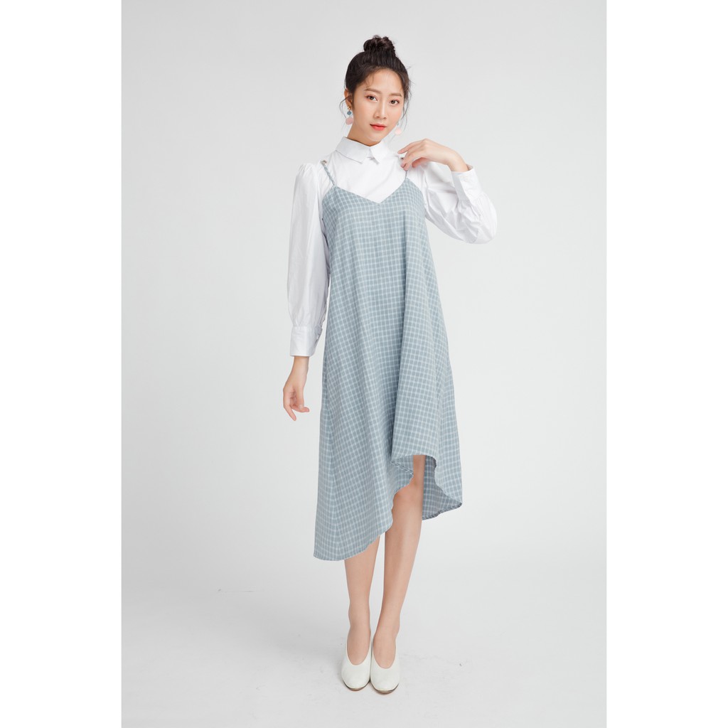 Đầm dài tay gấu chéo - 92Wear | BigBuy360 - bigbuy360.vn