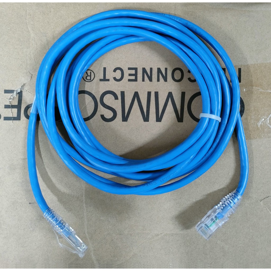 Dây nhảy mạng Patch Cord Cat6 CommScope 1.5m, 2m, 3m cáp đúc sẵn 2 đầu. Hàng chính hãng có CO, CQ