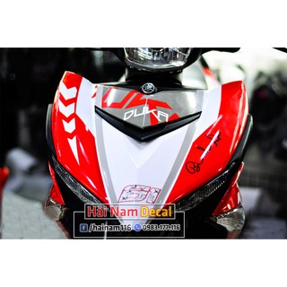 Tem Trùm Exciter 150 Trắng Đỏ Duke