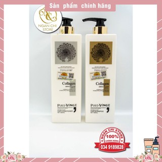 🛑FreeShip🛑 Cặp Dầu Gội Xả Collagen Vinge 1000ML| Giảm Rụng Tóc, Ngăn Rụng Tóc, Phục Hồi Tóc Hư Tổn | Hàng Chính Hãng