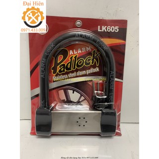 Khoá Chữ U Báo Động Chống Trộm PADLOCK Dùng Cho Mọi Loại Xe