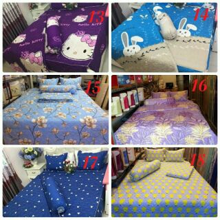 chăn ga trần bông + 2 vỏ gối