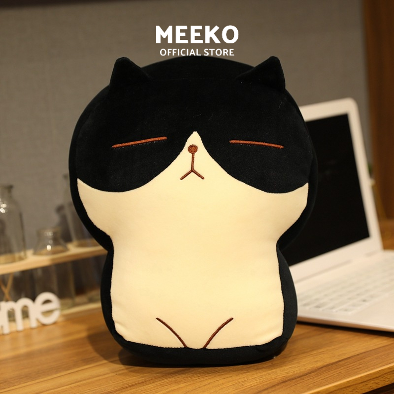 Gấu bông hình mèo bánh mì dễ thương Bami Cat chất vải mềm mịn size 40cm MEEKO