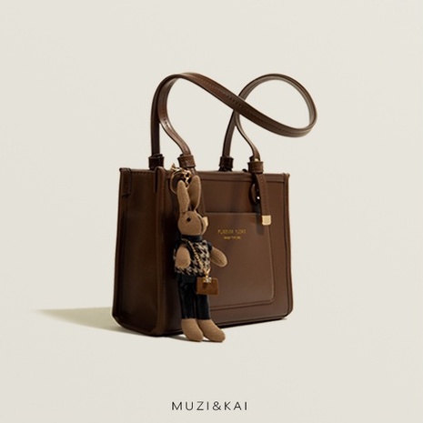 🌸Hàng Order🌸 Túi Xách Muzi&kai Chính Hãng Da Trơn Quai Da Đeo Kèm Gấu Trang Trí Sang Chảnh Nữ Tính 🌸 Quảng Châu