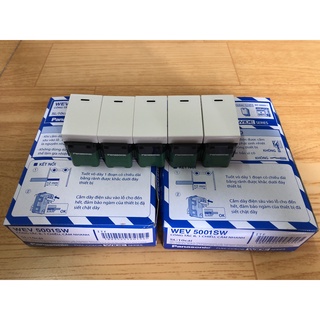 Công tắc panasonic - bộ 10 công tắc 1 chiều panasonic dòng wide - wev 5001 sw