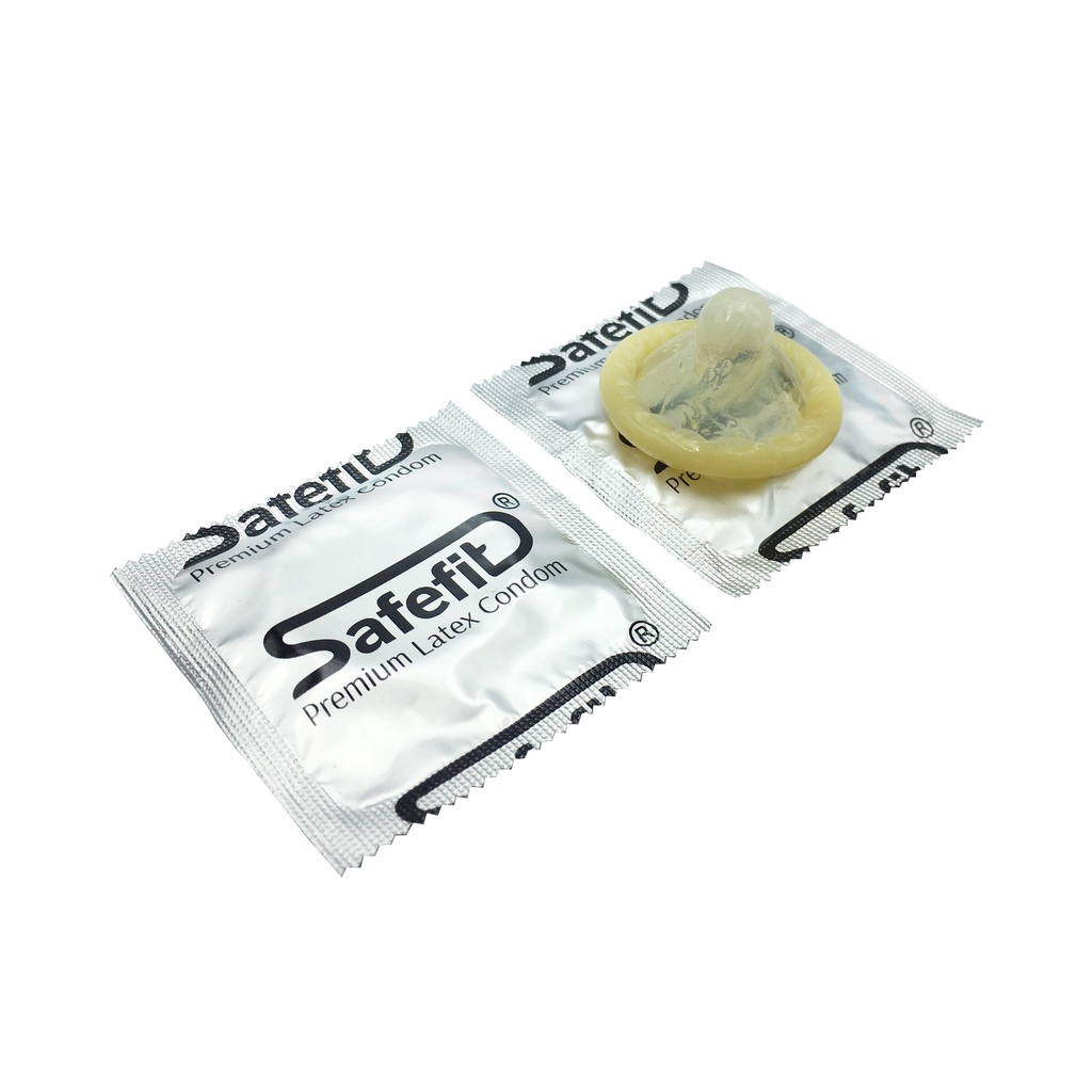 [ 49mm - 4IN1 ] Hộp 3 Cái Bao Cao Su Safefit 4IN1 - Gân - Gai - Kéo Dài Thời Gian