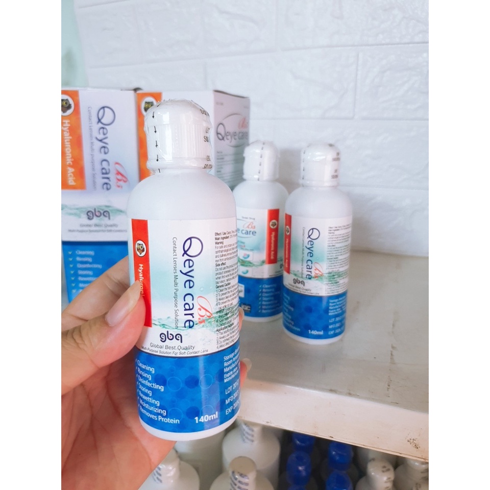 Nước ngâm, nhỏ mắt kính kính áp tròng Qeye Care Hàn Quốc Chính hãng- Tân Bình.