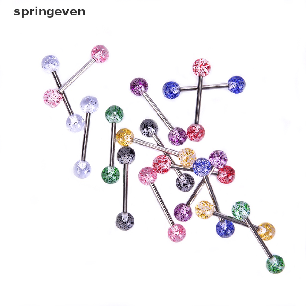 Set 8 Khuyên Lưỡi Nhiều Màu Sắc Cá Tính