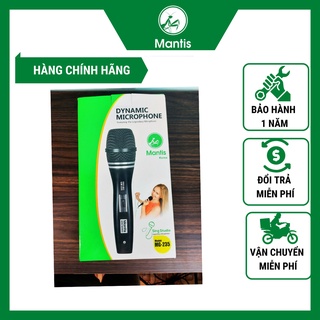[Hàng Chính Hãng] Micro Hát Karaoke Có Dây Mantis MG-235 dài 6m hát được mọi loại loa