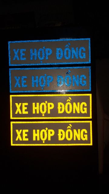 Chữ decal 3m XE HỢP ĐỒNG