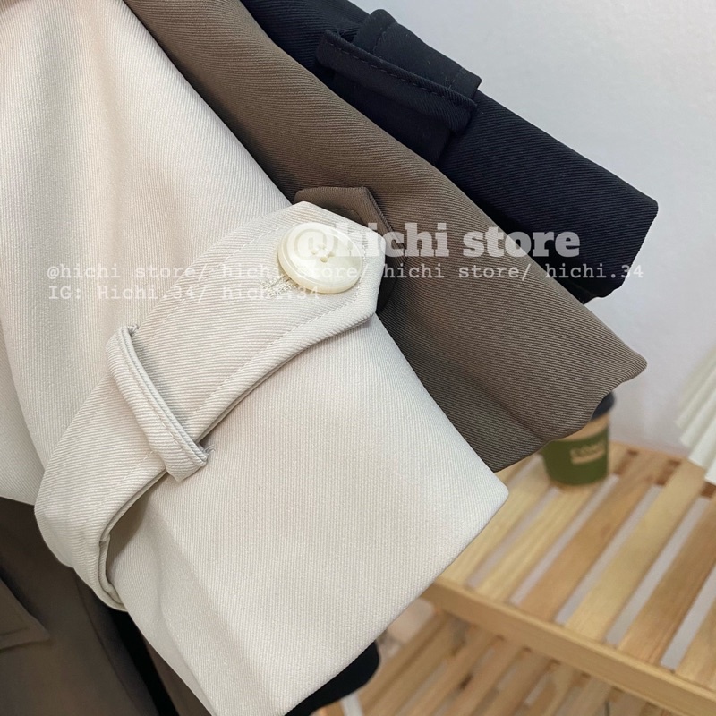 áo mangto dài ảnh thật video phong cách hàn quốc hichi | BigBuy360 - bigbuy360.vn