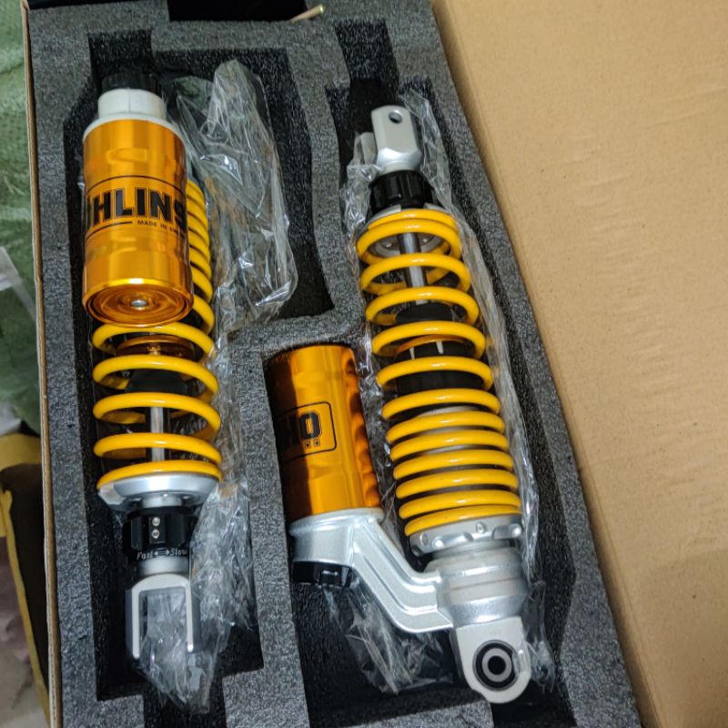 Phuộc sau OHLINS NITRON bình dầu gắn AIRBLADE NOUVO LX IMPULSE NVX NOUVO 5,6 PCX...