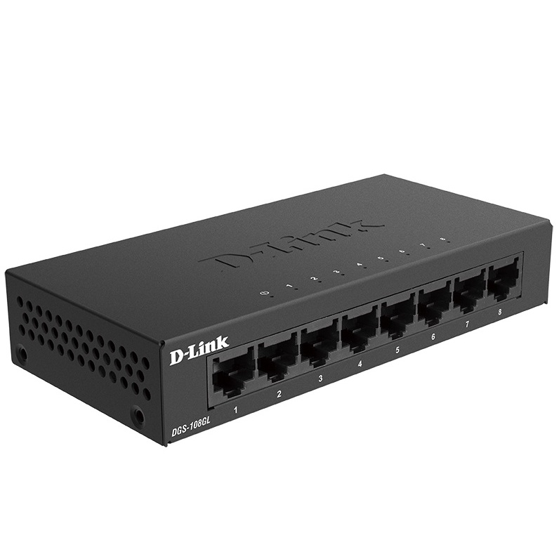 Bộ Chia Mạng Switch DLink DGS 108GL 8 Cổng Gigabit - Vỏ Kim Loại , Hàng Mới Chính Hãng BH24T
