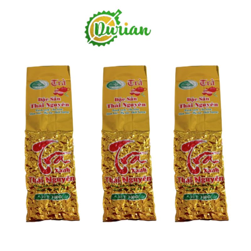 3 GÓI TRÀ XANH THÁI NGUYÊN 100GRAM