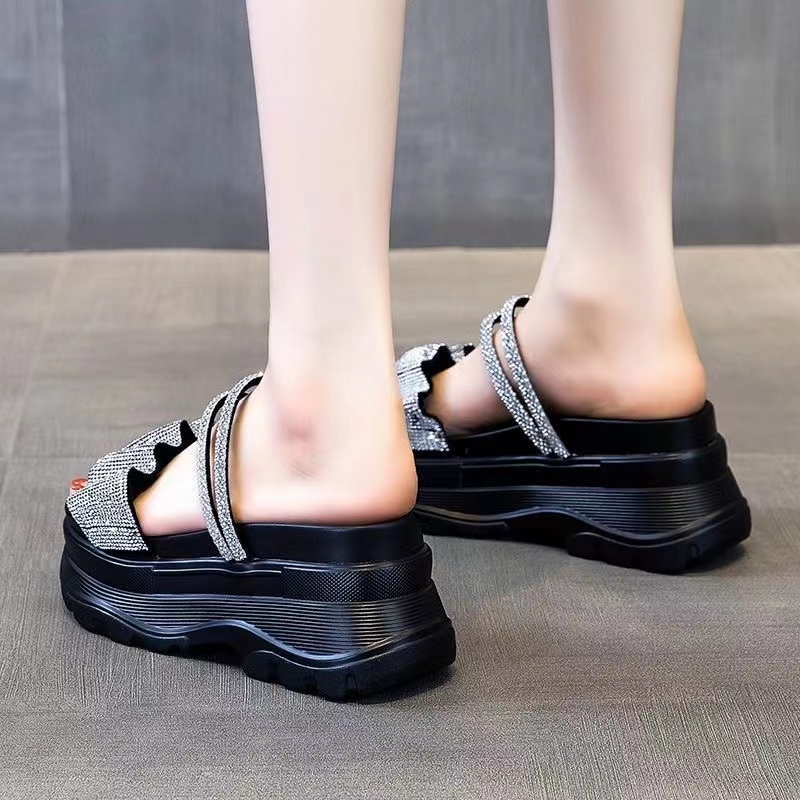 Dép bánh mì đế cao Dép đế xuồng Dép Sandal Đế Xuồng Thời Trang Mùa Hè Dành Cho Nữ