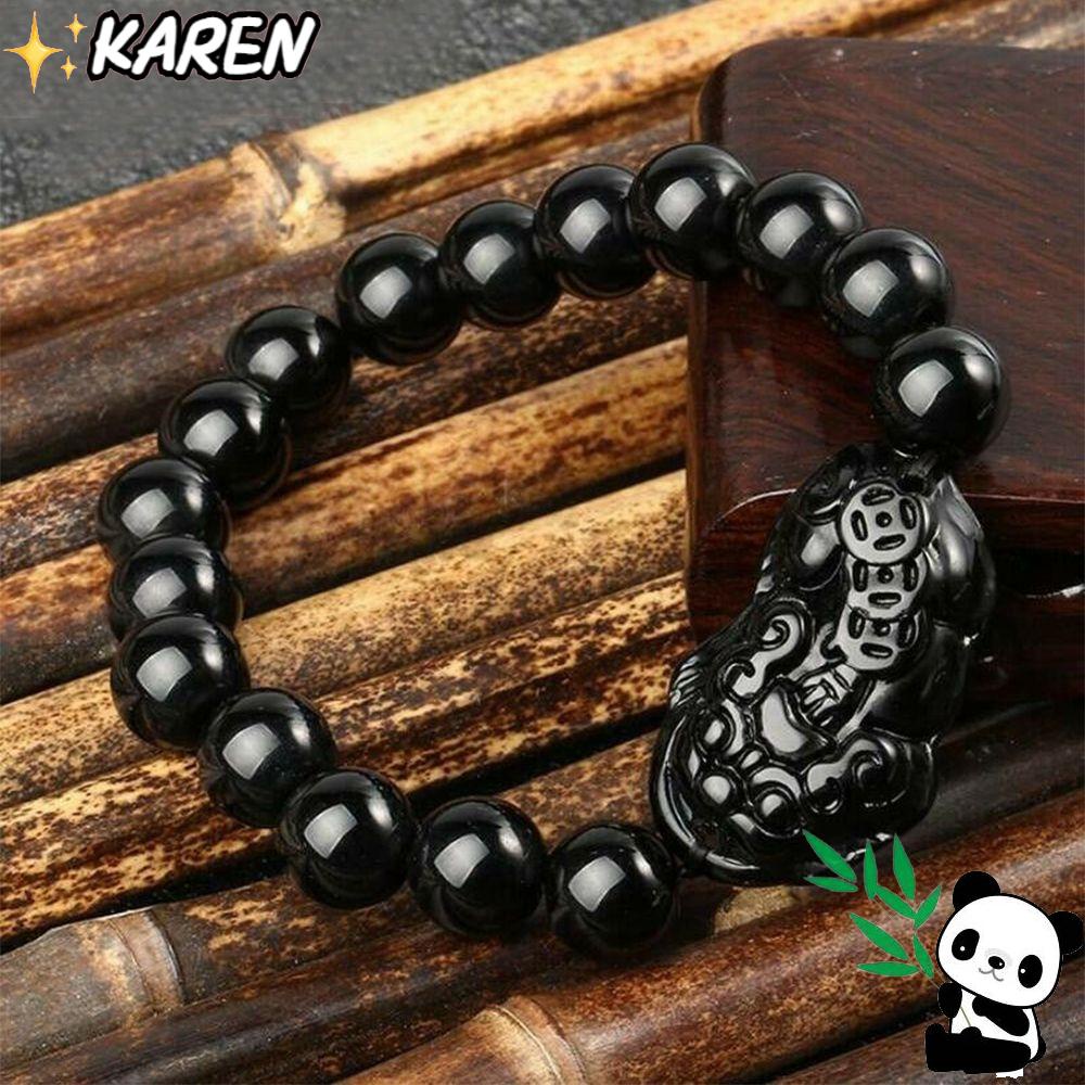 Vòng Tay Phong Thủy Màu Đen 10MM Keen Pi Xiu