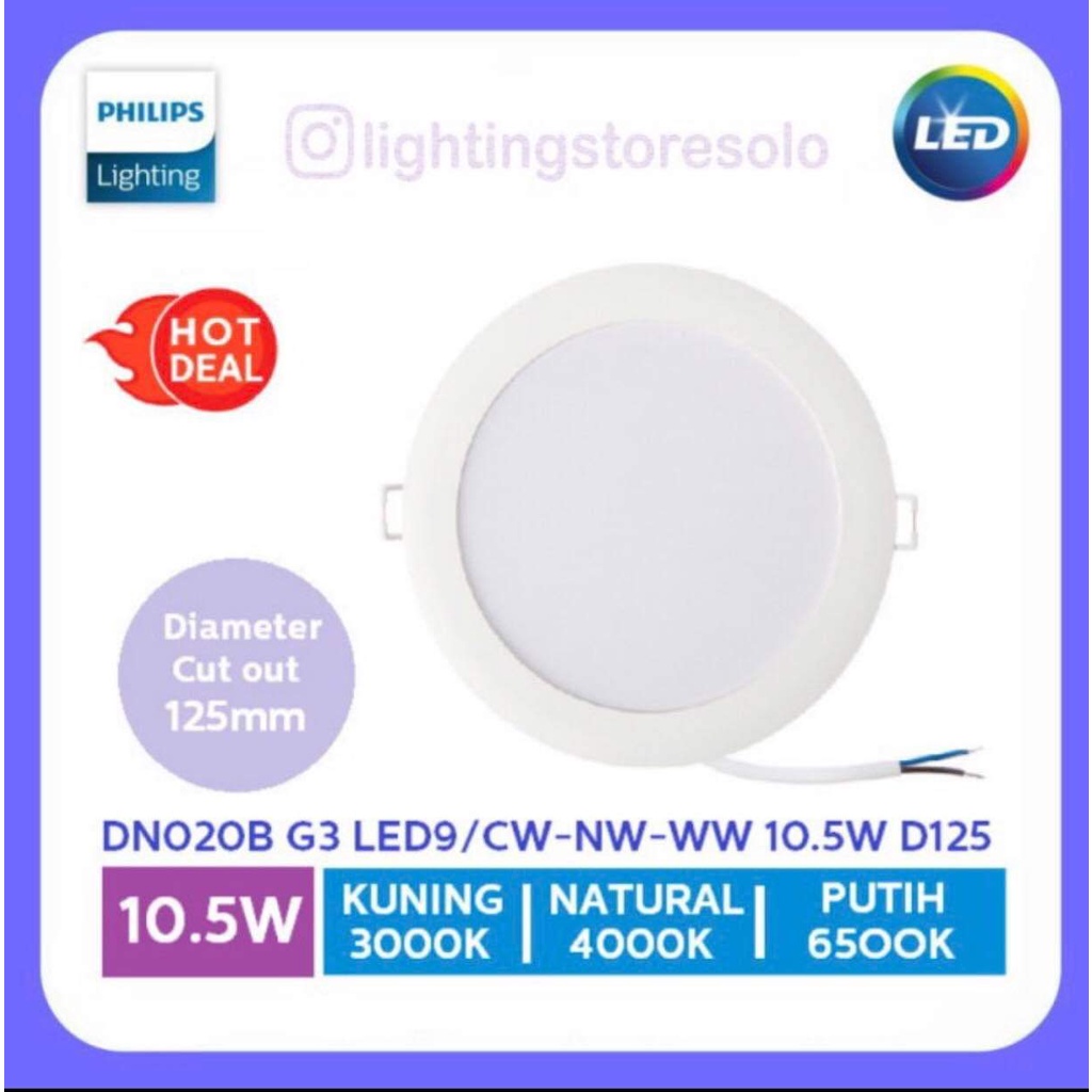 Bóng đèn downlight Philips 5.5w, 7w khoét lỗ 90mm-100mm
